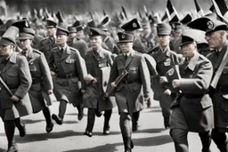 Nazi army marching