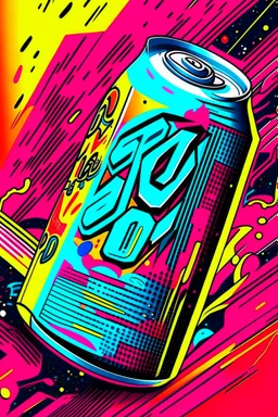 90s Energy Drink Poster background.