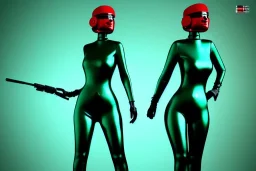 Dark green to cyan metal surfaces body, latex. partly coverage metallic. Big butts, hot Russian military girls marching. Old-fashioned telephones, cameras integrated to heads. Matrix leather. Cyber-punk machines. Dystopia perfect body. Red&blue 3D-tiling. Dystopia. Partly symmetrical in relation to machines. Perfect golden ratio in vertical and horizontal directions. Bending time-space-continuum. Balls in 5th dimension Tessellation in 4-dimension long tendrils. paranoid neon disco. Glass angels.