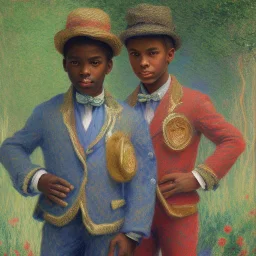 Wealthy African American boys by monet