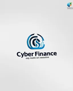 Cyber Finance logo Simple, easy and beautiful logo