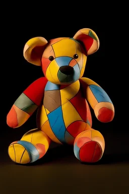 Picasso style teddy bear