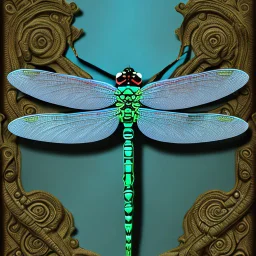 Damselfly detailed intricate