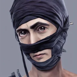 8k 4d photo realistic Highly detailed portrait of Ninja illustration