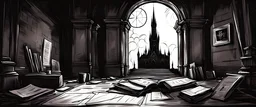 sketch dark room in dark tower