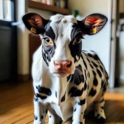 a cat look like a cow