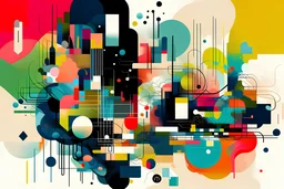 Generate an abstract AI artwork inspired by the sensory experiences of exploring Pondicherry, incorporating elements such as colors, textures, and abstract shapes to evoke a sense of nostalgia and discovery.