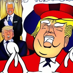 Trump becomes biden by carl barks