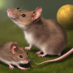  Field mouse, cartoon, dark, high definition, ultra 8 k,