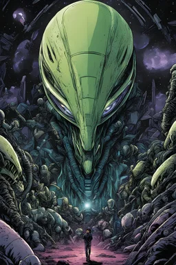 ALIENS (2019) Drawn by Tradd Moore, colored by Heather Marie Lawrence Moore