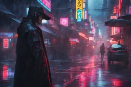 Itachi in 8k cyberpunk cgi artstyle, crow them, neon effect, close picture, rain, apocalypse, intricate details, highly detailed, high details, detailed portrait, masterpiece,ultra detailed, ultra quality