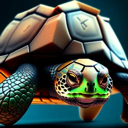 fantasy turtle, unreal engine, very detail on artstation