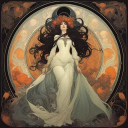 [art by Alphonse Mucha] october nightmare ix. tribute to lovecraft