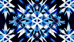 digital glitch pattern snowflake geometric abstraction by per kirkeby