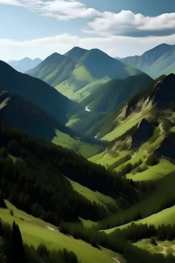 pemandangan alam di gunung