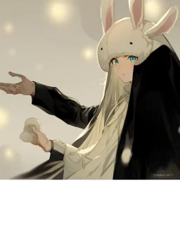 resmi tamamla tavşan kostümlü adam