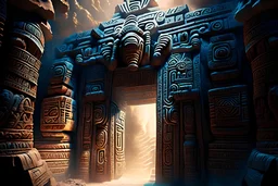 Mayan civilization, Inca civilization, Heaven's gates open to a strange world, (Ancient ruins, intricate carvings:1.2), (Mystical atmosphere, celestial beings:1.1).+ultra quality+hyper-realistic+ cinema + Superior quality + Ultra-realistic + Cinematic, symmetrical, abstract lighting, Full HD rendering + 3D Octane Rendering + Stunning details + Dramatic lighting + Fine lighting + Fine details + Octane Rendering + 8k UHD, Realistic imaging, Exquisite detail, Picture Style , Canon EOS-1DX- MKIII 1