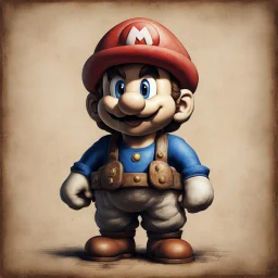 super mario in the style of leonardo da vinci