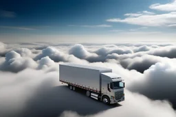 Truck above the clouds