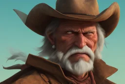 old RUGED cowboy face