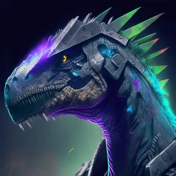 profile picture of a cyber-dinosaur