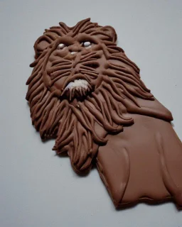 Lion model made of Chocolate biscuits