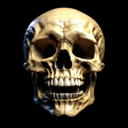 The anatomically correct skull of a smiley face