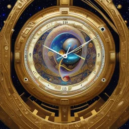 #time #clock #colorful #clockart #clocks #timepiece #galaxy #cosmos #universe #stars #milkyway #eternity #imagination #creativity #beautiful fantasy, rococo, intricate