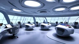 futuristic news room by Michelandgelo