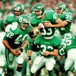 Boston Shamrocks American Football team, Magazine Cover, vintage, photo-realistic, hyper-realistic, sports, Football, action