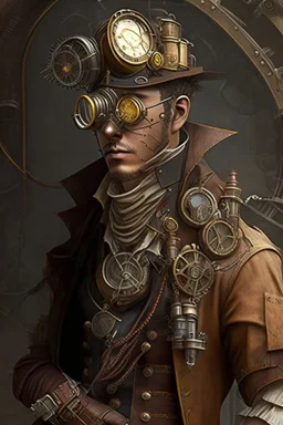 human steampunk engineer