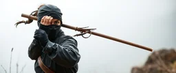 female ninja doctor in the wild