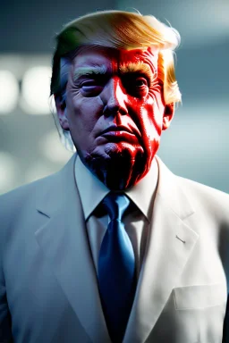 Ultra realistic image night, Donald trump zombie, suit, blood, torn arm, night, the walking dead style, dark ambient, highly detailed, White House background, concept art, unreal engine 5, ray tracing, RTX, ultra detail, volumetric lighting, high definition, high resolution.