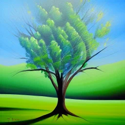 landscape tree painting