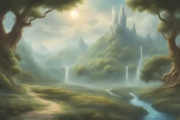 Fantasy landscape airy
