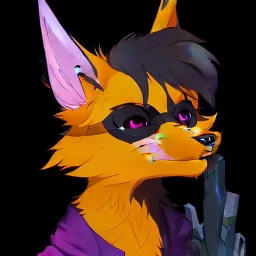 master quality, well drawn, A fox fursona, Trending on artstation, Furry art, Digital art, Cyberpunk, High quality, Backlighting