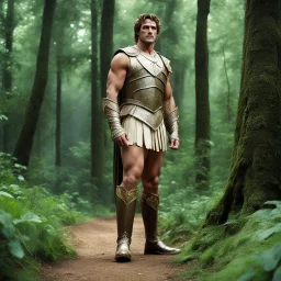 [high res photo by Monty Python] Theseus from Shakespeare's A Midsummer Night's Dream. Tall, strong, regal; impeccably groomed in formal attire. His commanding presence fills the forest clearing as he transforms into a gladiator for the day. Theseus exudes confidence with every step, his posture reflecting his unwavering certainty. The air crackles with anticipation as he prepares to face the challenges that lie ahead in his newfound arena. The scene unfolds with an air of mystique and anticipat