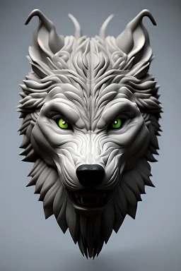 werewolf/vampire, 3d render, octane render, intricately detailed, titanium decorative headdress, cinematic, trending on artstation | Isometric | Centered