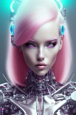 cyborg, pink hair, sexy, perfekt, real, dream