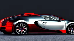 Armored Futuristic Bugatti Veyron Hyper Sport, Photorealistic,4k, Rear View, works for a pc wallpaper