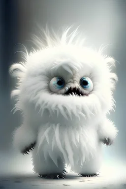 Create a Beast That ist cute and fluffy and white but is scary