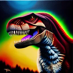 ultra detailed fullbody Portrait in oil on canvas of T-REX a Decepticon , extremely detailed digital painting,intrincate, extremely detailed face,crystal clear Big Glowing eyes, mystical colors , perfectly centered image, perfect composition, rim light, beautiful lighting, 8k, stunning scene,extremely sharp detail, finely tuned detail, ultra high definition raytracing, in the style of robert e howard and pablo oliveira and Ken Kelley and Ohrai Noriyoshi and Simon Bisley and tomzj1