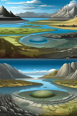 earths cambrian periode lanscapes