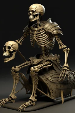 skeleton rider medival