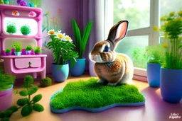 Bubbles the Bunny, with her boundless energy, decided to bring a touch of nature into their room. With the help of Snuggles, they planted a tiny indoor garden, nurturing colorful flowers and miniature plants. The room transformed into a lively garden, teaching the toys the joy of caring for something and watching it bloom.