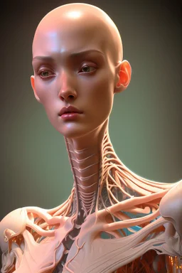 tall humanoid with long neck, 4k resolution, intricate details, ornate details, soft lighting, vibrant colors, retroanime, masterpiece, realistic