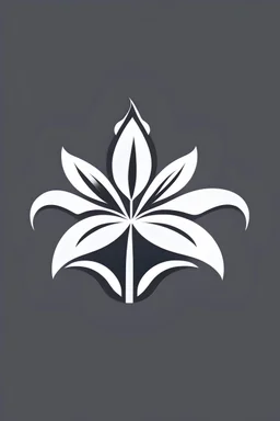 Logo for Smart Store in white lily flower logo