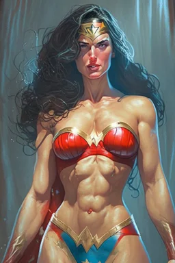 Wonder Woman in underwear  @ndsudd2g2ufl on Stablecog