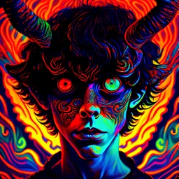 psychodelic demon boy