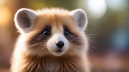 Strange, innovative, beautiful, unknown furry mammal, exquisite body, striking fur, happy, intelligent, thoughtful, friendly, extreme characteristics, beautiful volumetric lighting, attractive composition, photorealistic, bokeh blur, extremely detailed, chiascuro